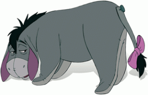 Eeyore, 'In his gloomy place'