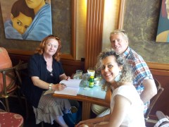 Me at a book signing before Christmas Photo P Finnigan