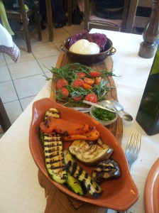 Buratta con Verdura Grilliata