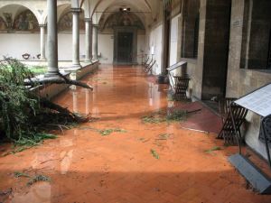 The Museum st San Marco in Florence after the storm. Photo The Florentine