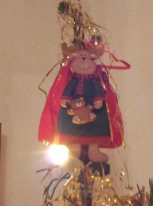 A happy Rudolf at the top of our Christmas Tree Phot J Finnigan
