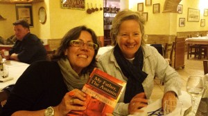 Jackie and Valerie holding my book. Photo P Finnigan