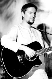 My hugely talented friend and band member Lorenzo.   Photo J Finnigan