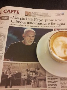 Stuart Gilmore of Pink Floyd, now and then. La nazione