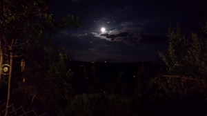 Fabulous moonscape view from our garden. Photo P Finnigan