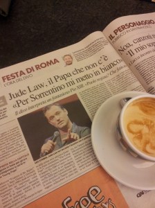 Jude Law to play the young fictional Pope X111. La Nazione