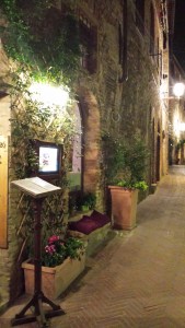 Via San Martino 26 at night. Photo P Finnigan