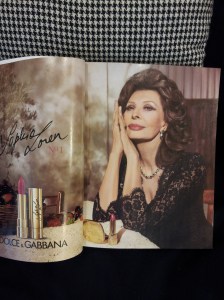 The beautiful eighty-one year old Sopia Loren. Dolce Gabbana Advert.