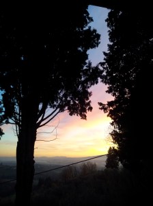 December sunset. Photo J Finnigan