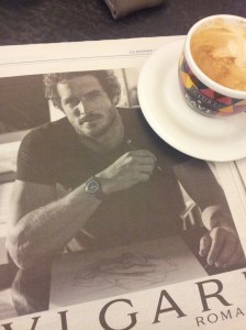 Christmas Man with beard. La Nazione