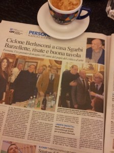Silvio at a recent 95th birthday. La Nazione