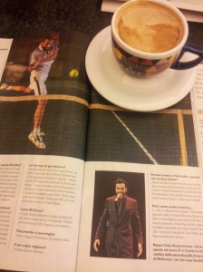 Marco Mangoni - Rock Star and Tennis Player. La nazione sports magazine.