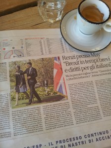 May and Renzi. La Republica.