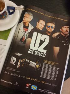 The new U2 box set in Italian. Mag ad.