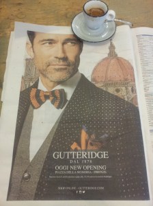Gutteridge, the beautiful new men's shop in Florence. La Repubblica