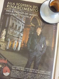 The hunky Alberto Angela and his latest DVD collection. La Repubblica