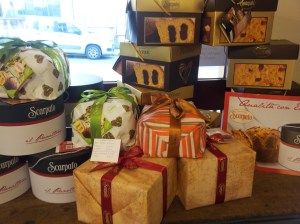 Panatone display at La Dispensa in Fiano. Foto J Finnigan