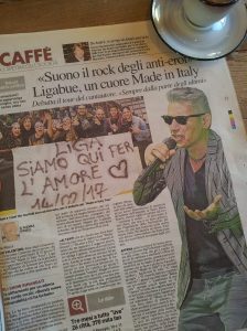 The Made in Italy Tour begins on San Valentino. La Republica