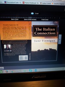 New book cover proof for The Italian Connection. Foto J Finnigan