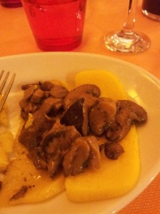 Polenta e Fungi antipasti. Foto J Finnigan